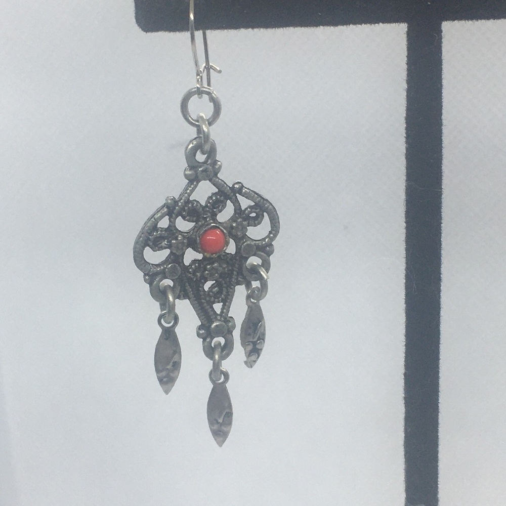 4 for $12: Dangling Silver Tone Earrings
